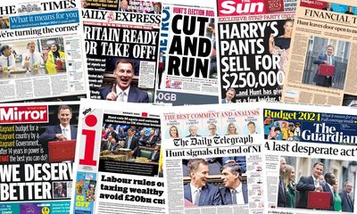‘We deserve better’: what the papers say about Jeremy Hunt’s pre-election budget