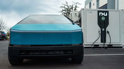 The Tesla Cybertruck Charges At 327 kW From A Third-Party Charger, But Not For Long