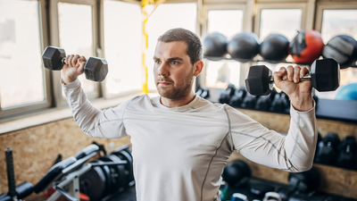 Add more muscle to your upper body with this six-move beginner dumbbell workout