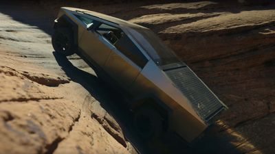 Watch The Tesla Cybertruck Climb The Famous Hell's Revenge In Total Silence