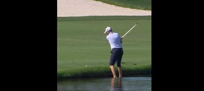 Luke List somehow made birdie at the Arnold Palmer after hitting this wild barefoot in the water shot