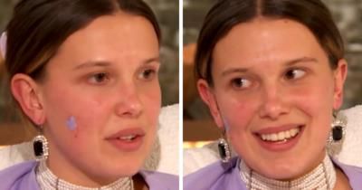 Millie Bobby Brown Appears On The Drew Barrymore Show Makeup-Free