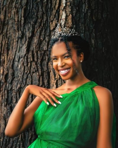 Lesego Chombo: Queen Of Nature's Realm In Regal Green