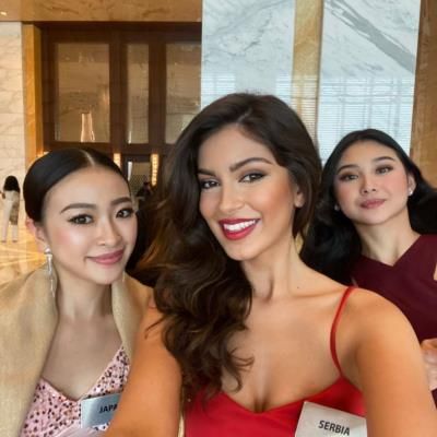 Anja Radic Radiates Elegance With Miss Japan And Miss Indonesia