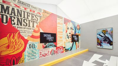 LG OLED x Shepard Fairey at Frieze LA paired striking imagery with cutting-edge display technology