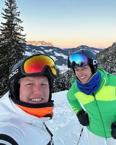 Bastian Schweinsteiger And Wife's Snow Skiing Adventure