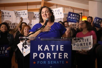 Katie Porter cries "rigged"