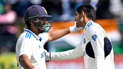 Watch: Rohit Sharma and Shubman Gill celebrate reaching hundreds against England