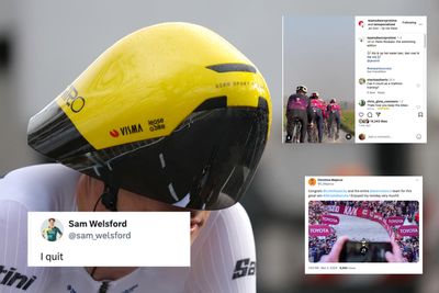 Tweets of the week: Helmet-gate, Strade Bianche's 'photo finish' and a wet Paris-Roubaix?
