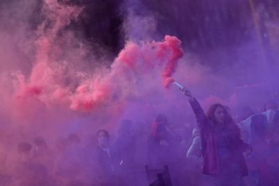 International Women's Day Marked On The Streets And In The Courts