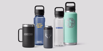 Get free customization on Yeti bottles and cups, for a limited time