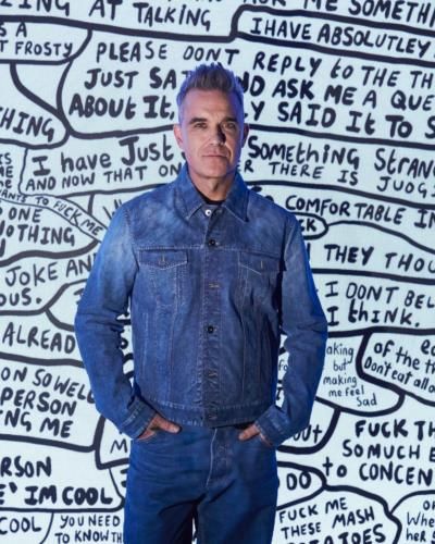 Robbie Williams Nails The Denim-On-Denim Look With Effortless Style