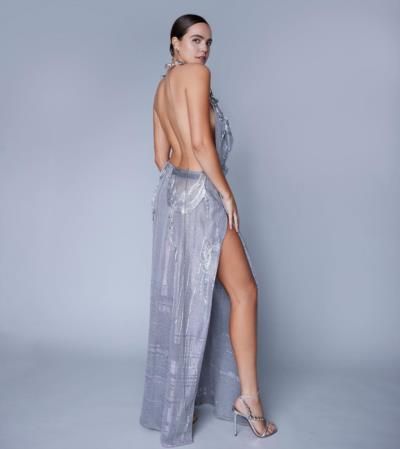 Bailee Madison Stuns In Stylish Silver Dress Photoshoot
