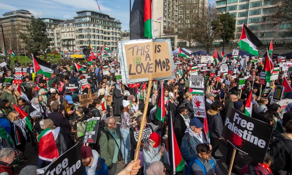 Tens Of Thousands Of Pro-Palestine Protesters March…