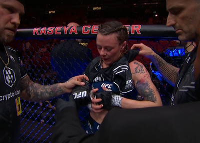 Joanne Wood hangs up her gloves at UFC 299 after rallying to defeat Maryna Moroz