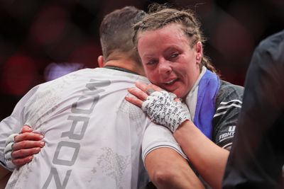 Joanne Wood def. Maryna Moroz at UFC 299: Best photos