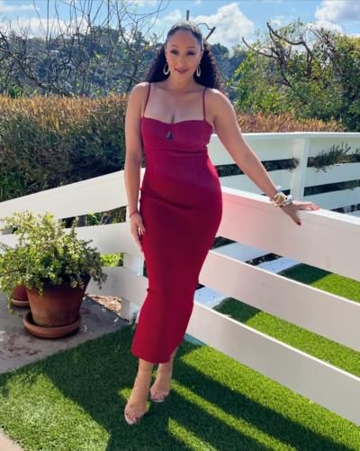 Tamera Mowry-Housley Empowers Women With Red Dress Photoshoot