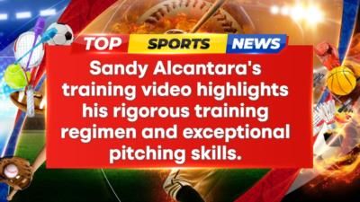 Sandy Alcantara's Intense Pitching Practice Revealed In Training Video