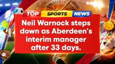 Neil Warnock Steps Down As Interim Aberdeen Manager After 33 Days