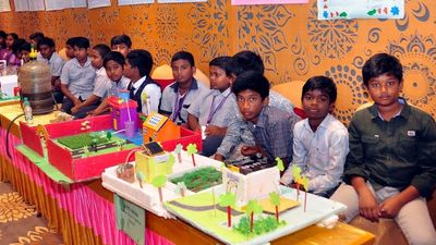 Rural students exhibit their projects in STEM fields in Nellore