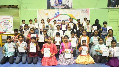 Students’ talent comes to the fore at Young World painting contest in Vijayawada