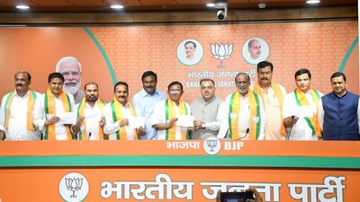 More BRS leaders, including ex-MPs and MLAs, join BJP