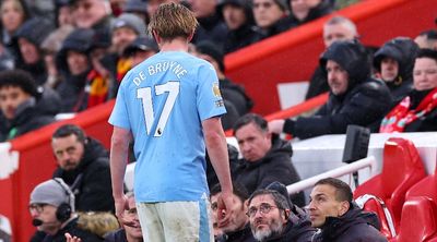 Kevin De Bruyne and Pep Guardiola in bust-up during Manchester City draw at Liverpool