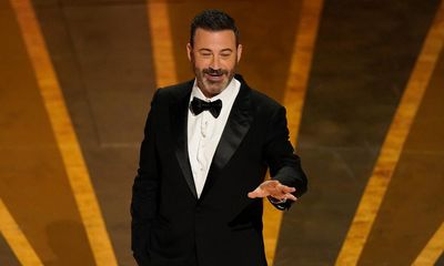 Jimmy Kimmel skewers Gerwig snub and praises Messi the dog in Oscars monologue