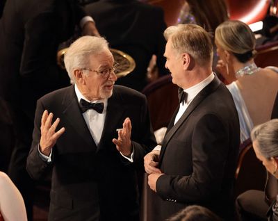 Steven Spielberg’s hysterical Oscars reaction might already be the best GIF of 2024