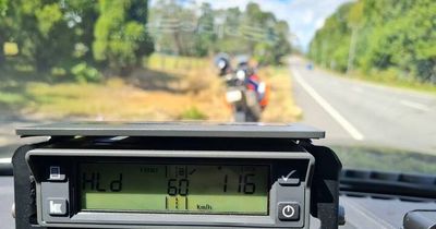 Motorbike rider blames 'distraction' for going double the speed limit