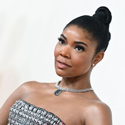 Gabrielle Union's Ornate Oscars 2024 Updo Is the "Perfect Snatched Bun"