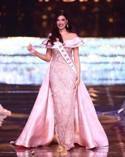 Leticia Frota: Miss Brazil Radiating Grace And Elegance In Pink