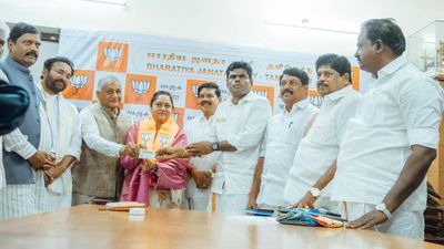 Lok Sabha polls | AIADMK’s former Mylapore MLA R. Rajalakshmi joins BJP