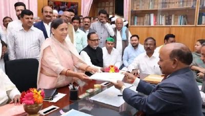 RJD leader Rabri Devi files nomination for Bihar MLC elections