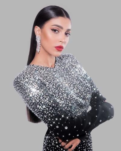 Yasmina Zaytoun Radiates Elegance In Stunning Black And Silver Dress