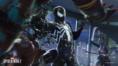 Don't wear the Symbiote suit in Marvel's Spider-Man 2's first mission, unless you want to discover a new hero: Poop-Man