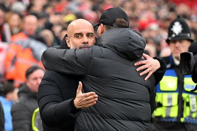 Pep Guardiola hits back at Liverpool with amazing stat following Anfield jibes