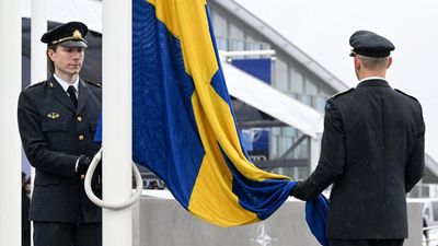 Sweden’s flag raised over NATO headquarters as membership cemented