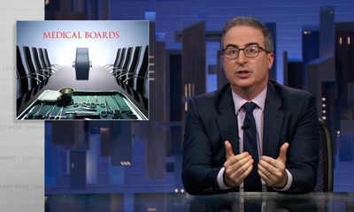 John Oliver to US state medical boards handling malpractice: ‘Fix this mess’