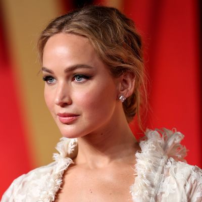 Jennifer Lawrence Rewears Kate Moss’ Sheer Dress From Givenchy's 1996 Archive