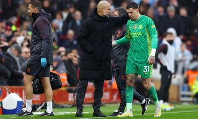 Manchester City’s Ederson set to miss Arsenal clash with four-week layoff