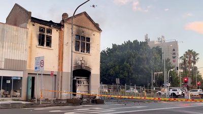 Man arrested after blaze inside derelict building