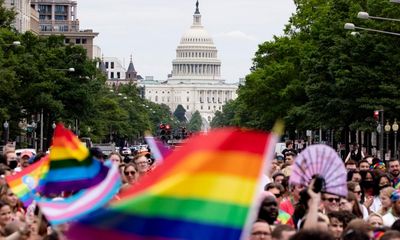 Poll shows US public support for LGBTQ+ protections falling for first time since 2015