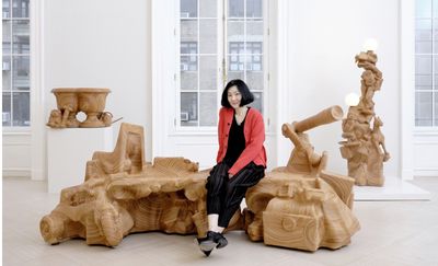 Jay Sae Jung Oh’s leather-wrapped furniture is a meticulous meditation on consumerism