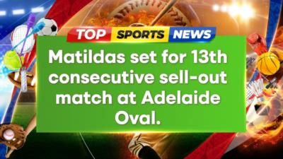 Matildas Set For 13Th Consecutive Home Match Sell-Out Against China