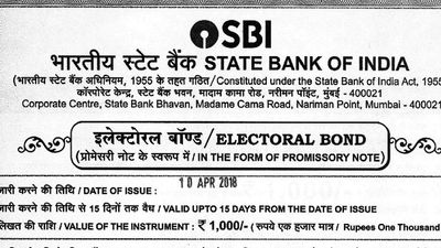 SBI sends electoral bonds details to Election Commission