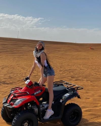 Exploring The Enchanting Desert Of Dubai With Kristiyana Yordanova