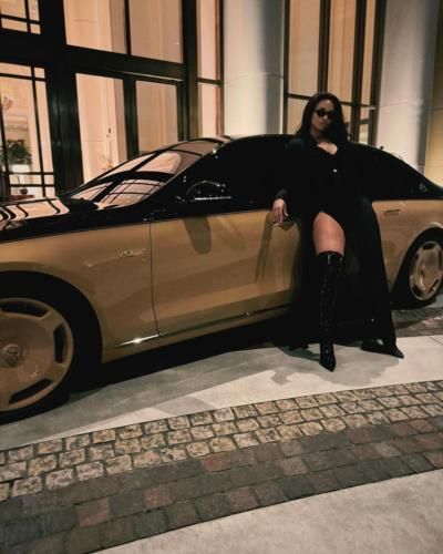 Ciara's Powerful Black Outfit And Luxury Ride