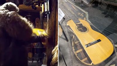“I couldn't imagine they would even be using the guitar”: Kurt Russell says he couldn’t care less about that 145-year-old Martin he smashed on The Hateful Eight – and the tale of the “priceless” guitar has been blown out of proportion
