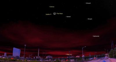 See the crescent moon and Jupiter meet up in the night sky March 13